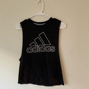 ADIDAS cropped muscle tank